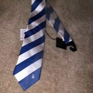 La dodgers silk tie